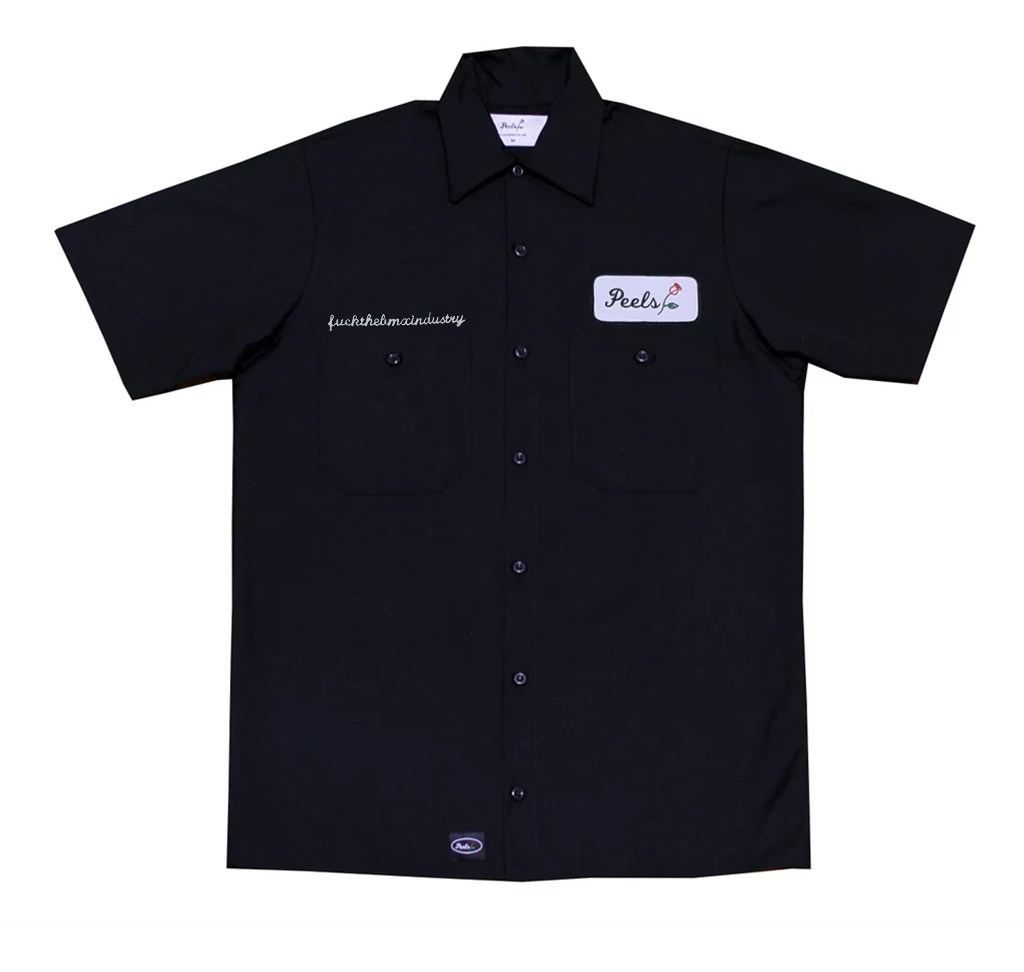 Peels x FTI Button Up - Black – Fuck The Industry
